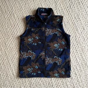 Vintage Camo Wear Fleece Vest | size 14